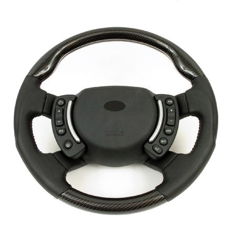Steering Wheel CARBON FIBRE BLACK (SPORTS GRIP) - Click Image to Close